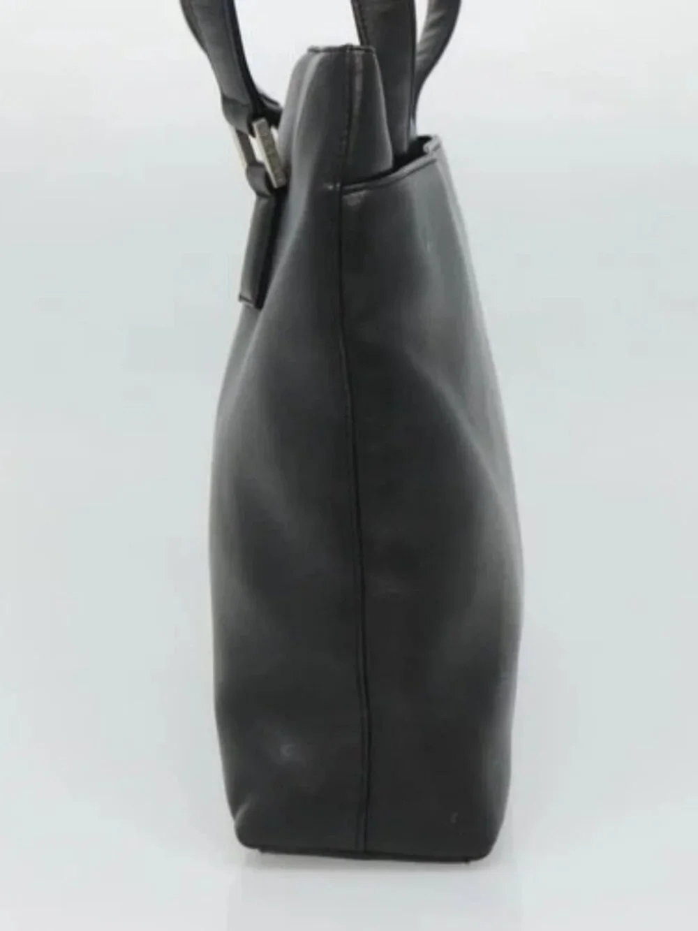 CHANEL Shoulder Bag Leather Black CC Auth bs22384
